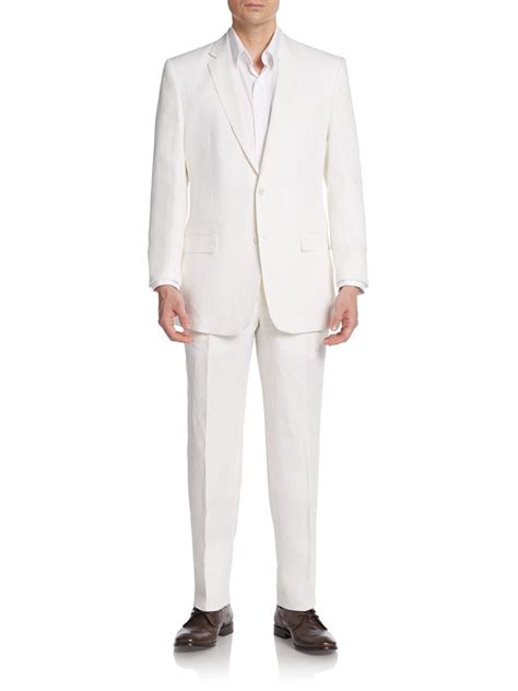 versace linen suit